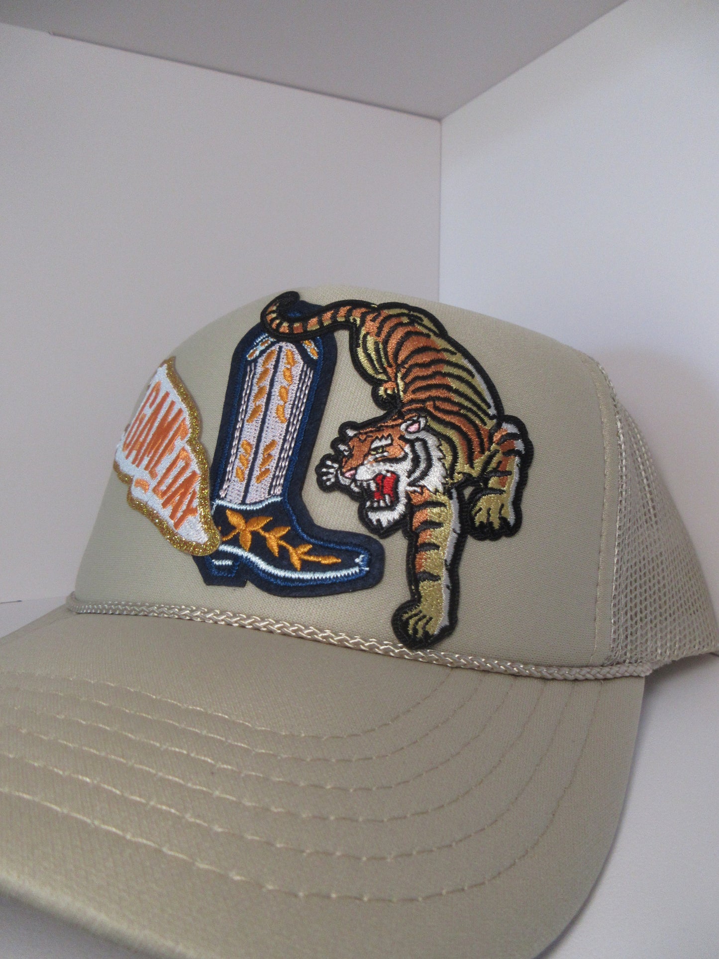 Orange and Blue Tiger Gameday Trucker