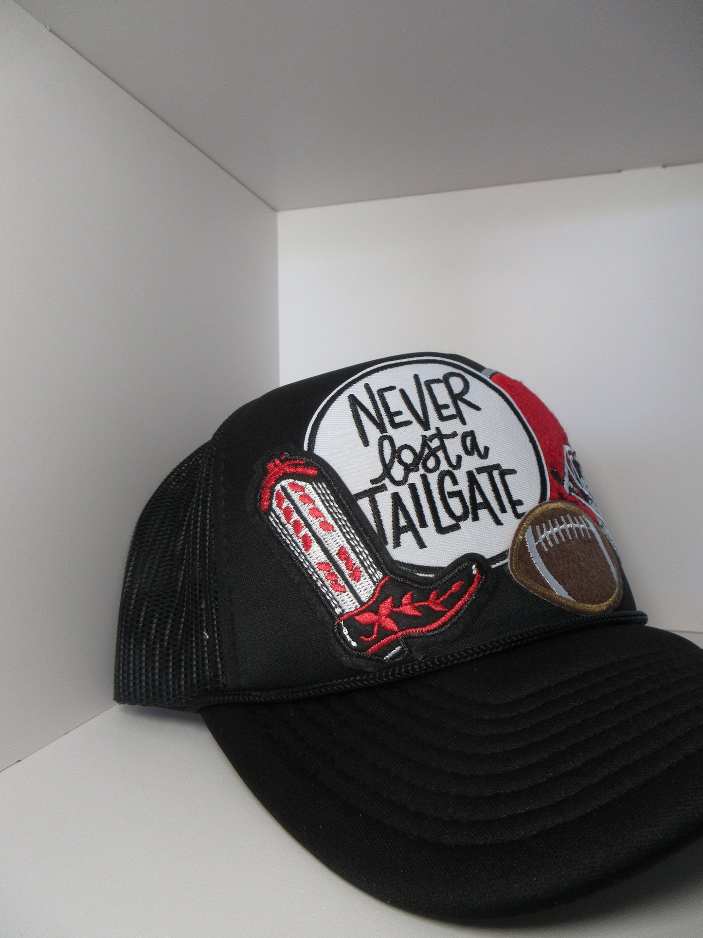 Never Lost a Tailgate Patch Trucker
