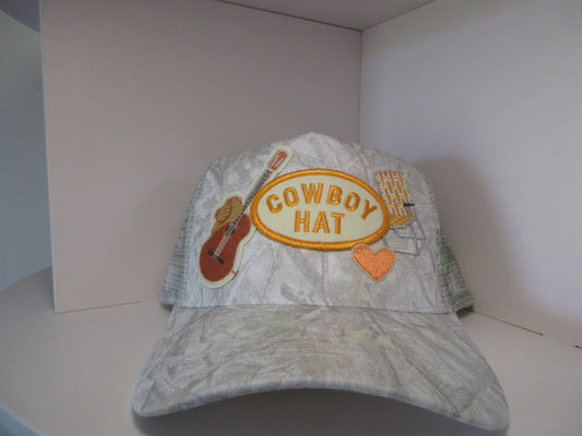 Cowboy Hat Patch Trucker