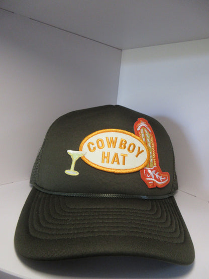 Cowboy Hat Patch Trucker