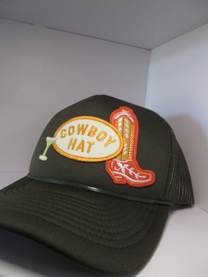 Cowboy Hat Patch Trucker