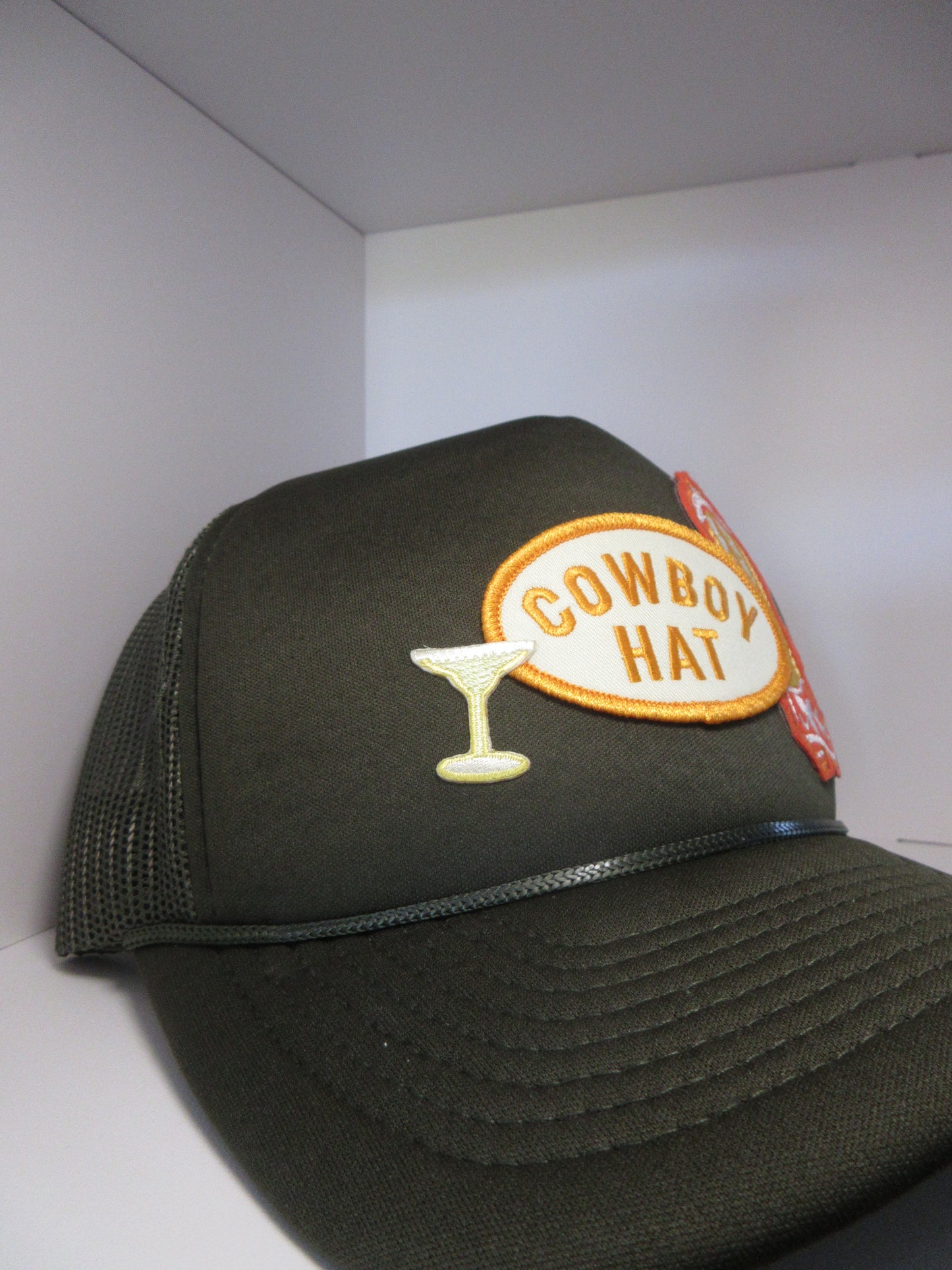 Cowboy Hat Patch Trucker