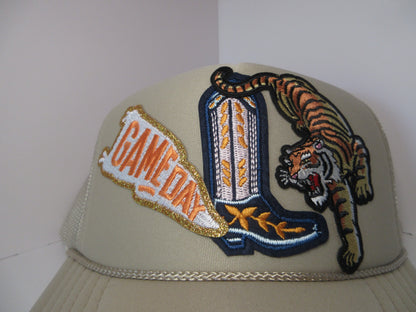 Orange and Blue Tiger Gameday Trucker