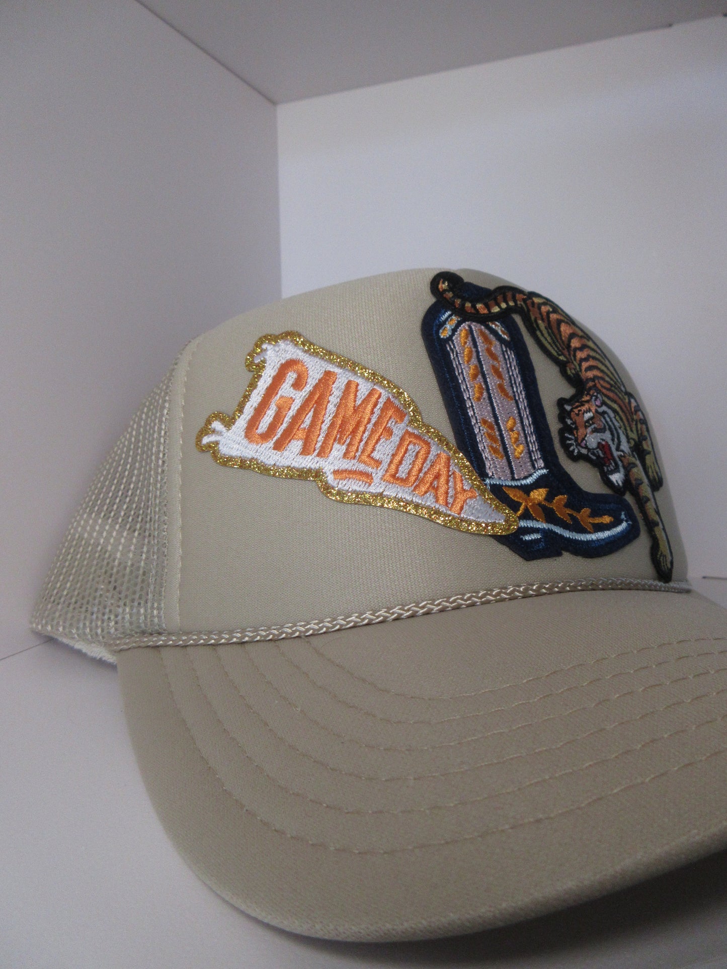 Orange and Blue Tiger Gameday Trucker