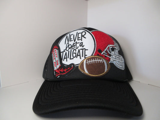 Never Lost a Tailgate Patch Trucker