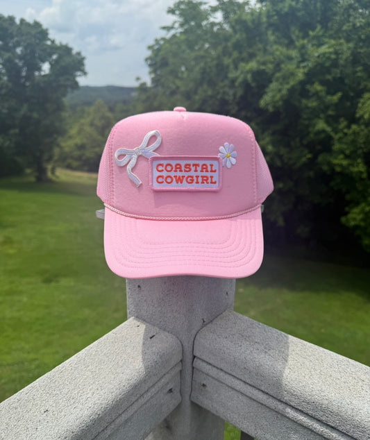 Coastal Cowgirl Patch Trucker